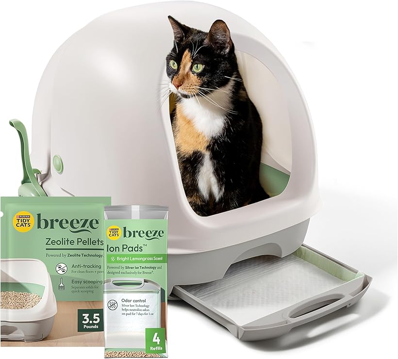 BREEZE Litter Box Purina Tidy Cats Hooded